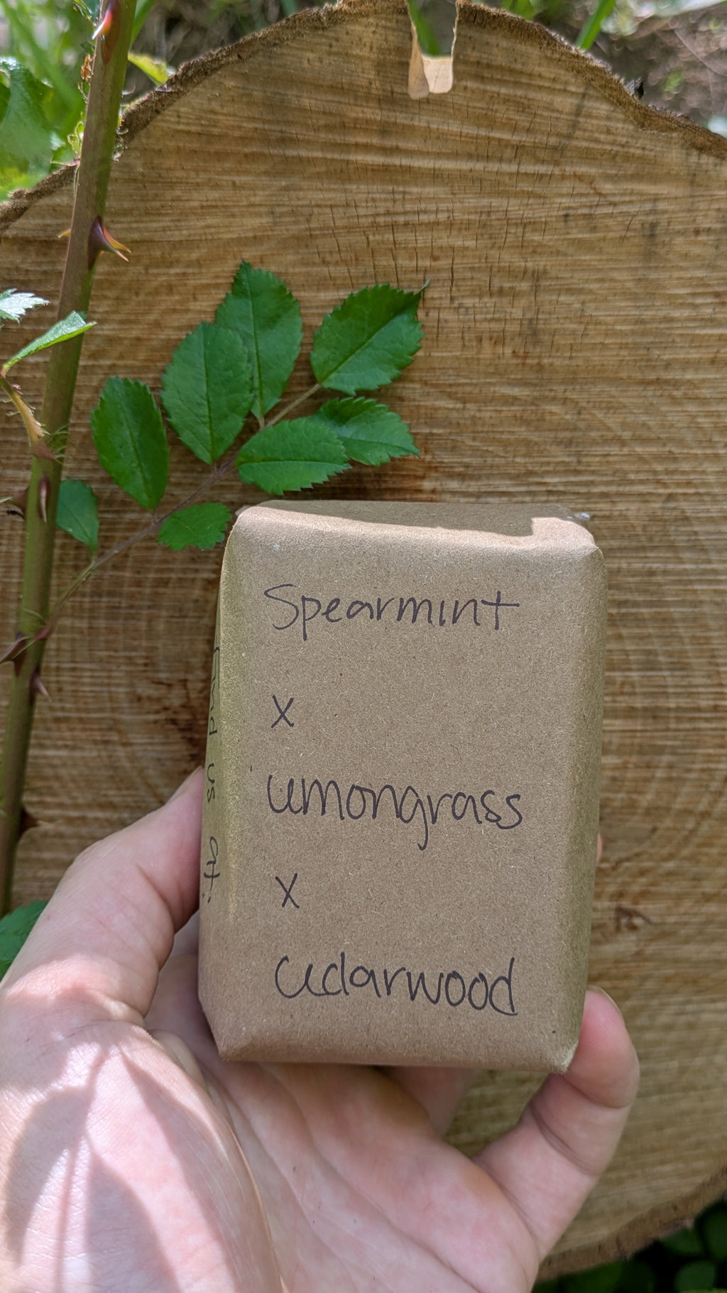 Organic Spearmint x Lemongrass x Cedarwood Bar Soap - Made from Handcrafted Lye