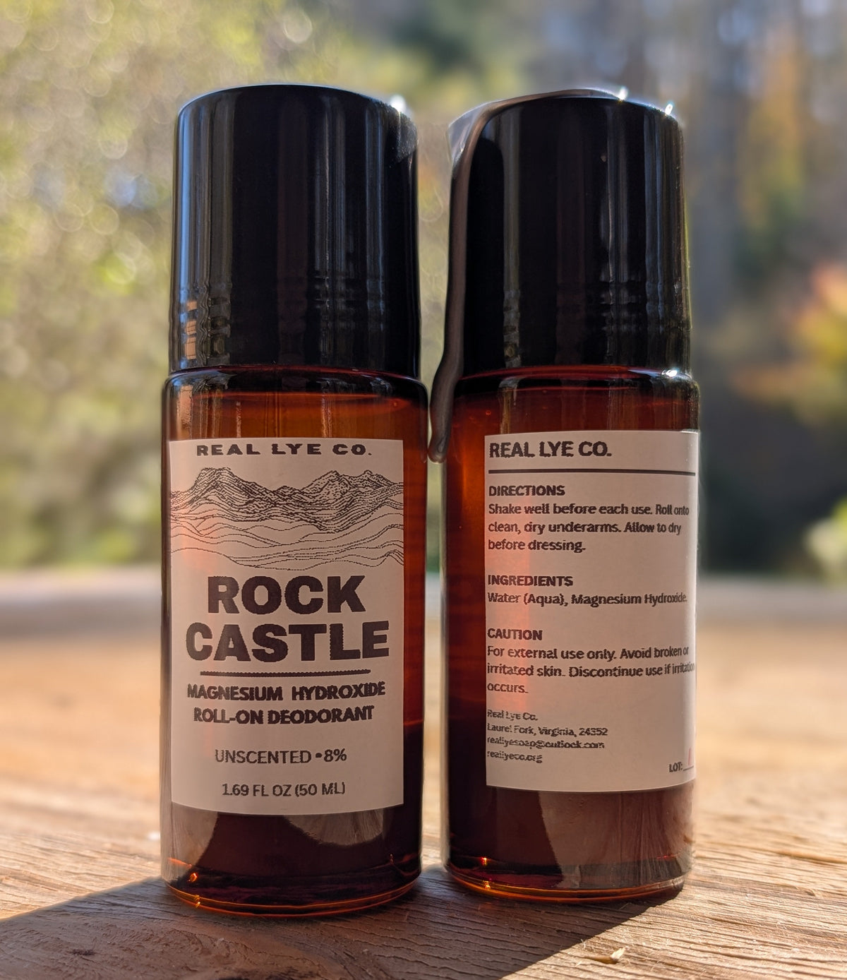 Rock Castle – Magnesium Roll On Deodorant | Unscented 50 mL