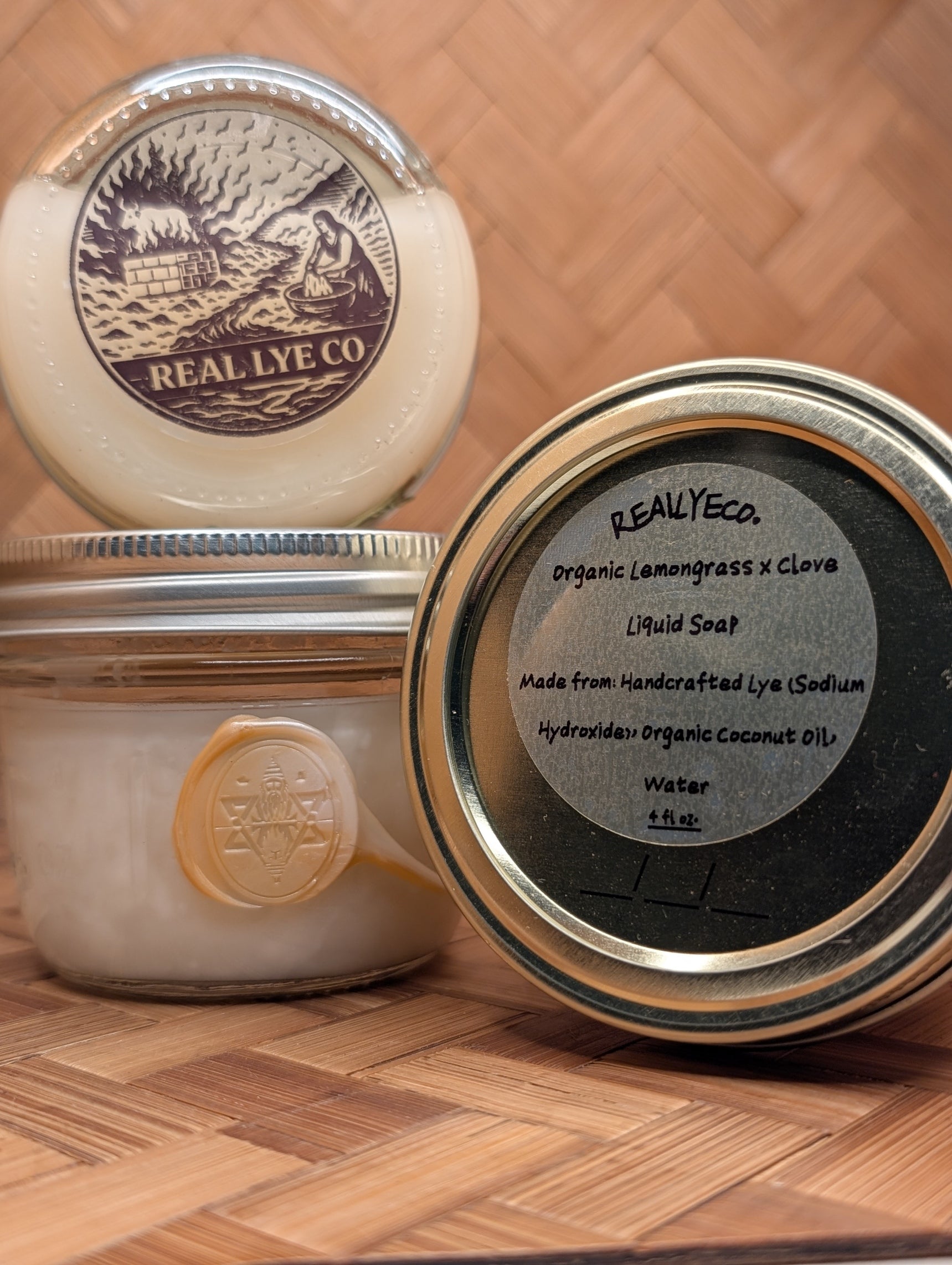 Organic Lemongrass x Clove Liquid Soap – Made from Handcrafted Lye