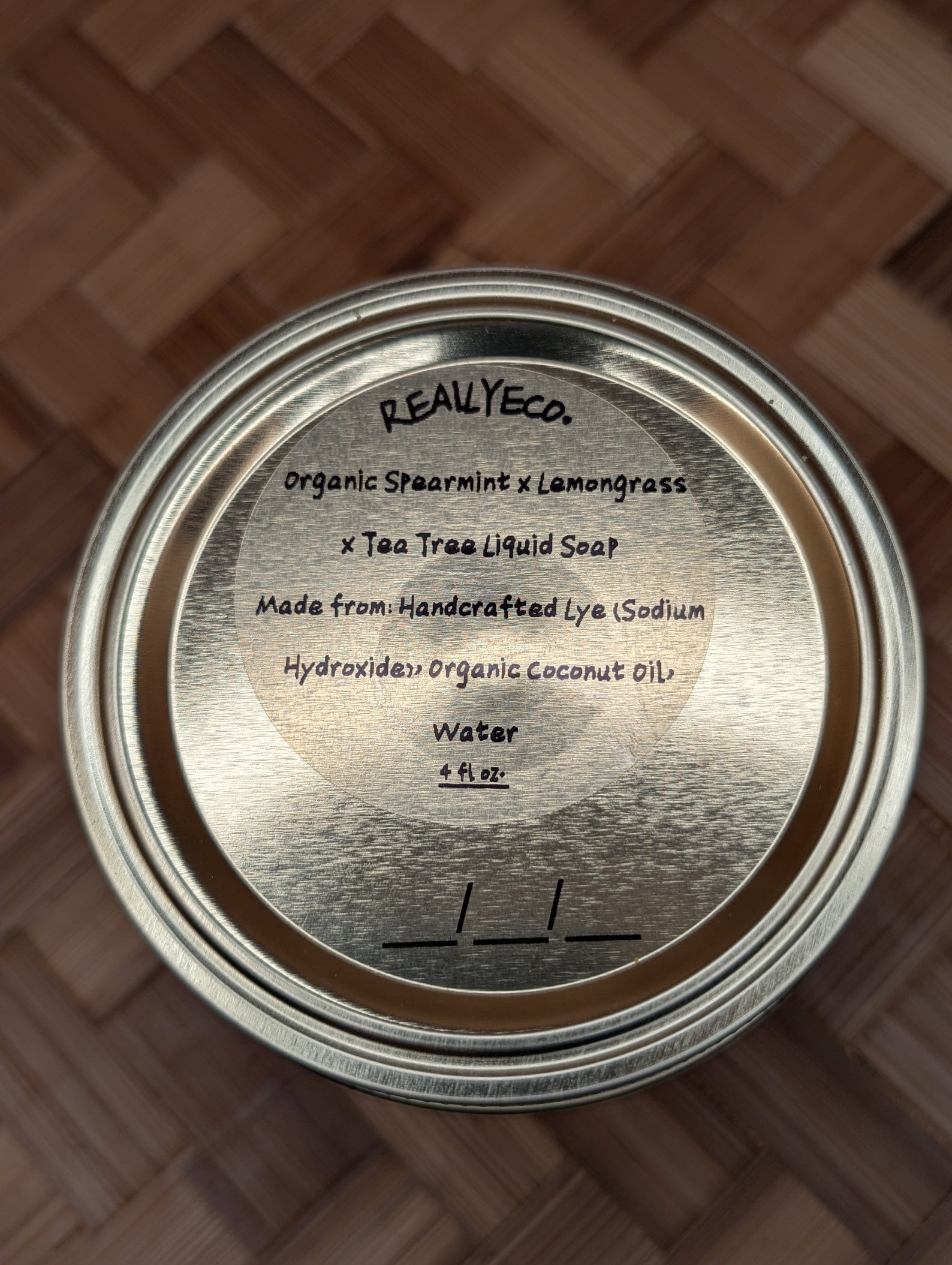 Organic Spearmint x Tea Tree x Lemongrass Liquid Soap – Made from Handcrafted Lye